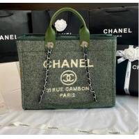 Buy Inexpensive Chanel LARGE SHOPPING BAG A66941 Green