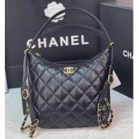 Buy Fashionable Chanel Lambskin Backpack AS3487 Black