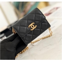 Top Quality CHANEL CLUTCH WITH CHAIN 81156 BLACK