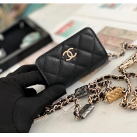 Super Quality Chanel MINI BELT BAG Gold-Tone Metal 81161 BLACK