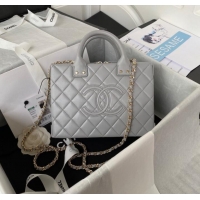 Affordable Price Chanel VANITY CASE AS3345 GRAY