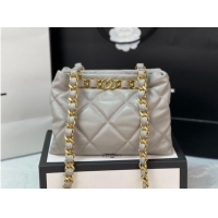 Famous Brand Chanel SMALL SHOPPING BAG AS3502 LIGHT GRAY