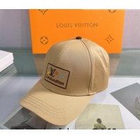 Famous Brand Louis Vuitton Canvas Baseball Hat 040203 Beige 2022