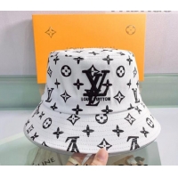 Cheap Price Louis Vuitton Canvas Bucket Hat 053170 White 2022