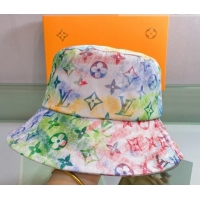 Shop Best Louis Vuitton Watercolor Bucket Hat 053172 Green 2022