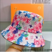 Famous Brand Louis Vuitton Watercolor Bucket Hat 053175 Pink 2022