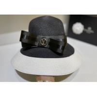 Market Sells Louis Vuitton Straw Hat with Bow LV0257 Black 2022