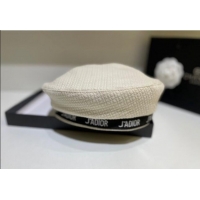 Cheapest Dior Beret Hat 091568 White 2022