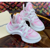 Luxurious Louis Vuitton LV Archlight Gradient Sneakers Pink 0719108