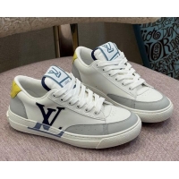 Good Quality Louis Vuitton Charlie Leather Low-top Sneakers Blue 0719118