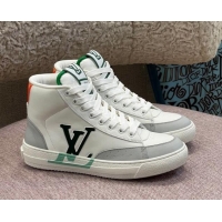 Best Product Louis Vuitton Charlie High-top Sneakers Green/Red 0719121