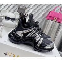 Best Product Louis Vuitton LV Archlight Leather Sneakers 81906 Black/Silver 0819063