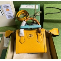 Unique Style Gucci Diana mini tote bag 702732 yellow