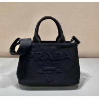 Famous Brand Prada cloth tote bag 1BA499 black