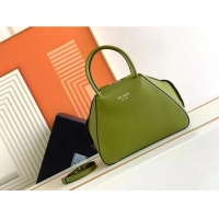 Grade Quality Prada leather tote bag 1BD663 green