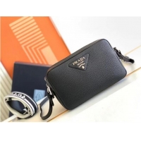 Affordable Price Prada Leather bag with shoulder strap 1DB820 black