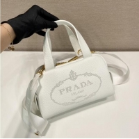 Luxurious Grade Prada leather tote bag 1DH770 white