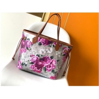 Top Quality Louis Vuitton Neverfull Monogram M21352 Pink Flower