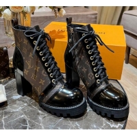 Stylish Louis Vuitton Star Trail Ankle Boots 8cm Monogram Canvas 082619