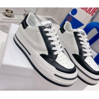 Good Quality Dior D-Freeway Calfskin Sneakers White/Black 062163