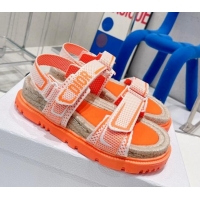 Top Grade Dior DiorAct Sneakers in Technical Mesh and Rubber Bright Orange 070203