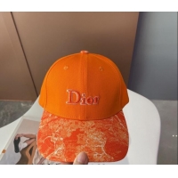 Top Quality Dior Reverse Baseball Hat 092413 Orange 2022