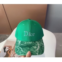 Famous Brand Dior Reverse Baseball Hat 092413 Green 2022