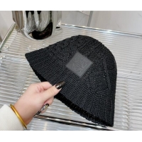 Top Quality Loewe Knit Bucket Hat LH0037 Black 2022