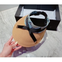 New Fashion Loewe Straw Visor Hat 033149 Khaki 2022