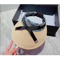 Trendy Design Loewe Straw Visor Hat 033151 Beige 2022