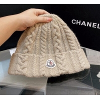 Buy Classic Moncler Knit Hat M2911 Beige 2021