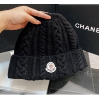 Top Quality Moncler Knit Hat M2911 Black 2021