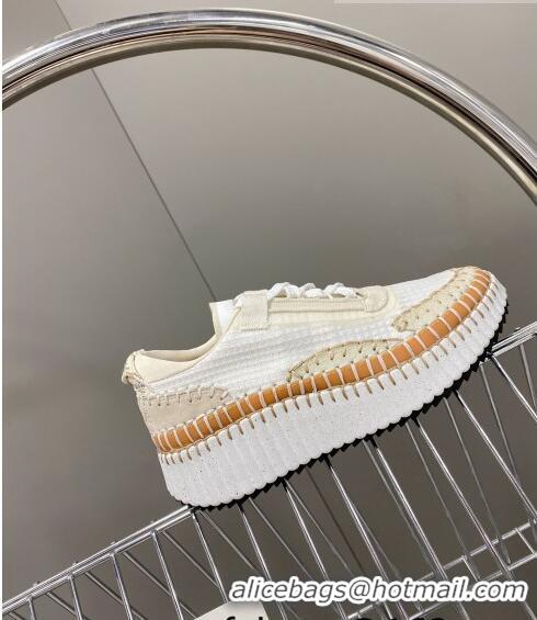 ​Top Grade Chloe Nama Stitching Sneakers C1237 White/Beige 2022