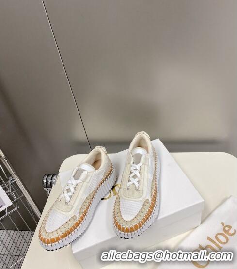 ​Top Grade Chloe Nama Stitching Sneakers C1237 White/Beige 2022