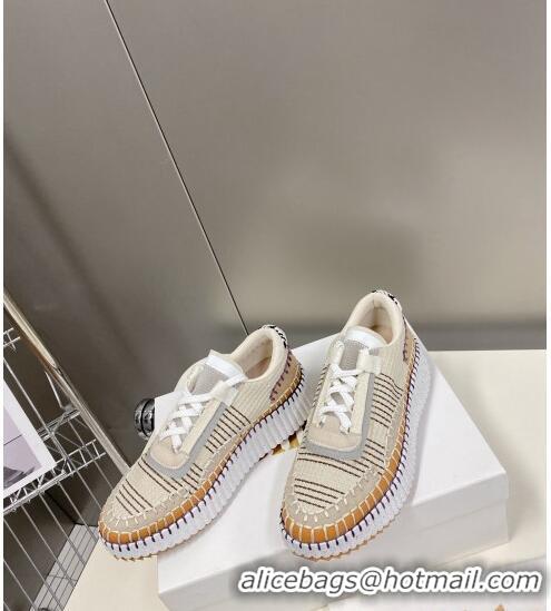 ​Top Grade Chloe Nama Stitching Sneakers C1237 Beige/Grey 2022