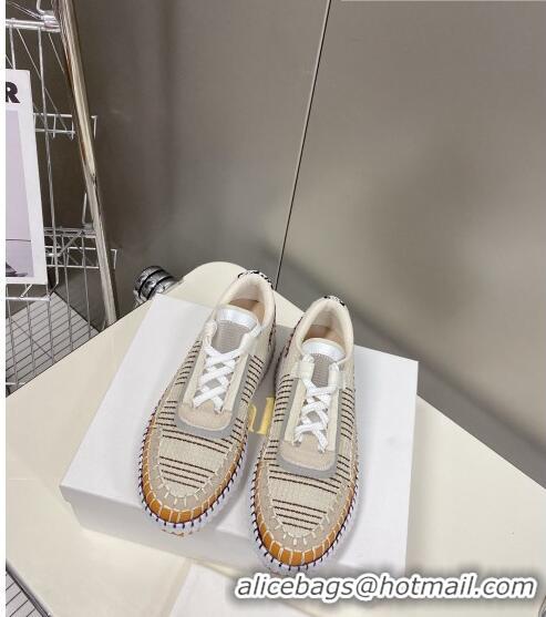 ​Top Grade Chloe Nama Stitching Sneakers C1237 Beige/Grey 2022