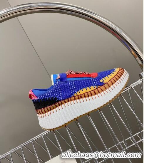 Buy Promotional Chloe Nama Stitching Sneakers C1237 Blue 2022