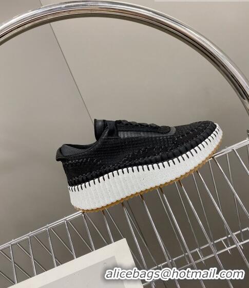 Low Cost Chloe Nama Stitching Sneakers C1237 Black 2022