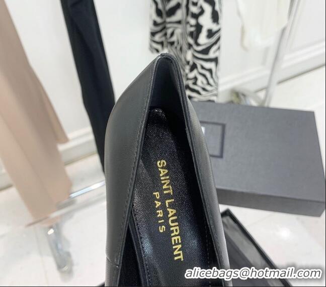 Best Price Saint Laurent Lambskin YSLHigh Heel Pumps 11cm Black/Gold 081361