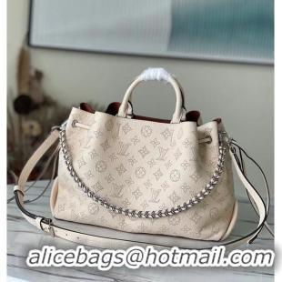 Good Product Louis Vuitton Mahina Leather Bella Tote Bag M59203 Beige