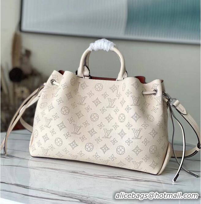 Good Product Louis Vuitton Mahina Leather Bella Tote Bag M59203 Beige