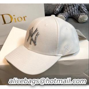 New Style New York NY Canvas Baseball Hat NY1737 White 2021