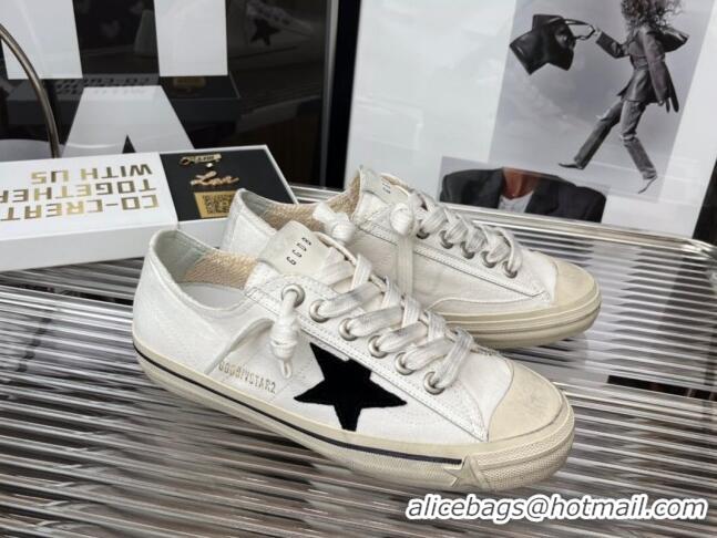 Low Price Golden Goose V-Star 2 Canvas Sneaker White 080978