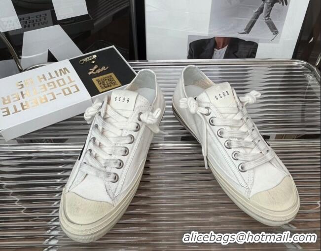 Low Price Golden Goose V-Star 2 Canvas Sneaker White 080978