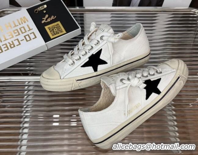 Low Price Golden Goose V-Star 2 Canvas Sneaker White 080978