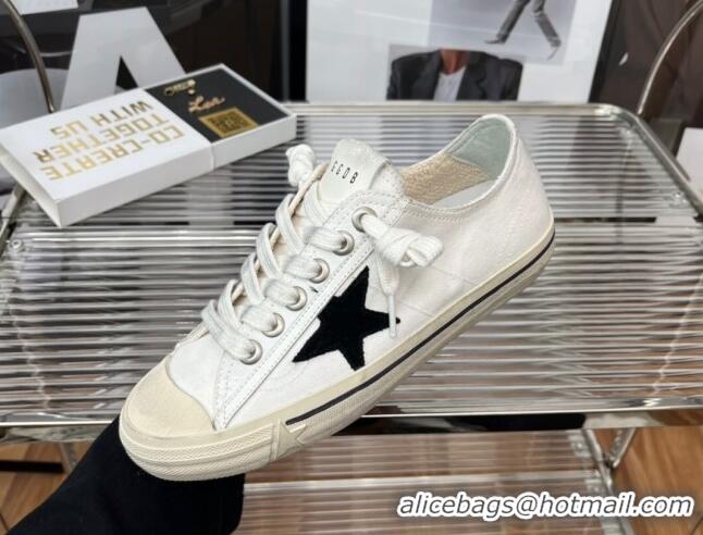 Low Price Golden Goose V-Star 2 Canvas Sneaker White 080978