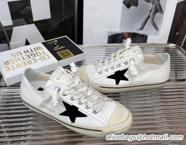 Low Price Golden Goose V-Star 2 Canvas Sneaker White 080978