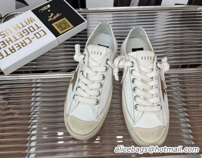 Best Product Golden Goose V-Star 2 Leather Sneaker White 080980