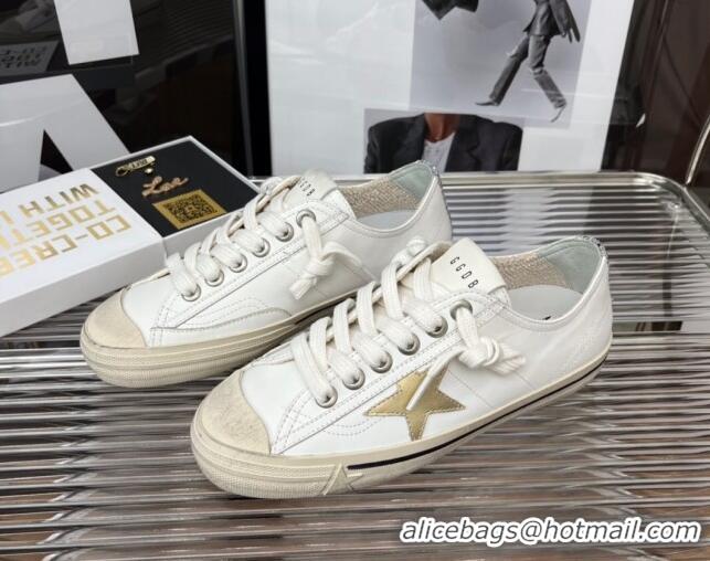 Best Product Golden Goose V-Star 2 Leather Sneaker White 080980