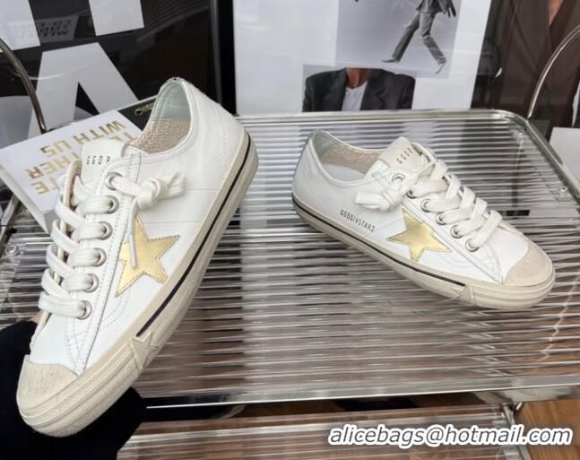 Best Product Golden Goose V-Star 2 Leather Sneaker White 080980